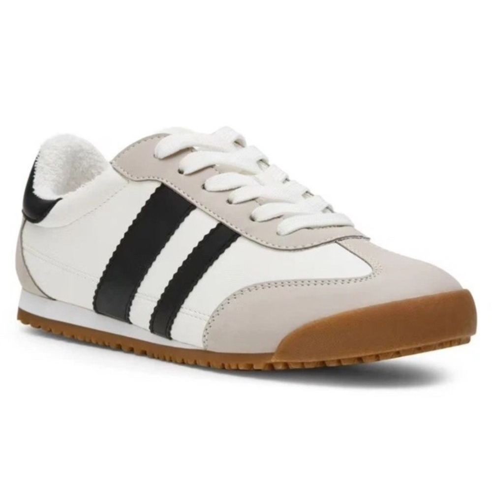DV by Dolce Vita Women's Lace-Up Sneaker Size 7 Black Stripe
